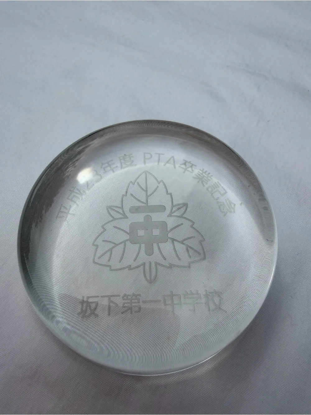 Set of 3 paperweights Art glass cheetah tortoise shell, Myrtlewood, Etched glass